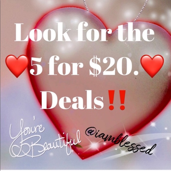 Look for the ❤️5 for $20.❤️ deals!! Bundle & Save only items marked with “❤️❤️” - Picture 1 of 5